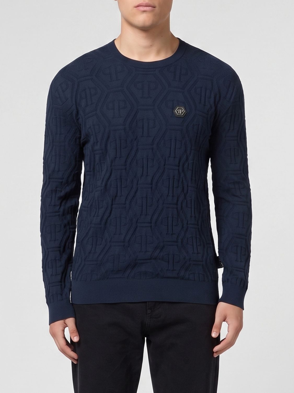 PHILIPP PLEIN Maglia a girocollo in cotone PP