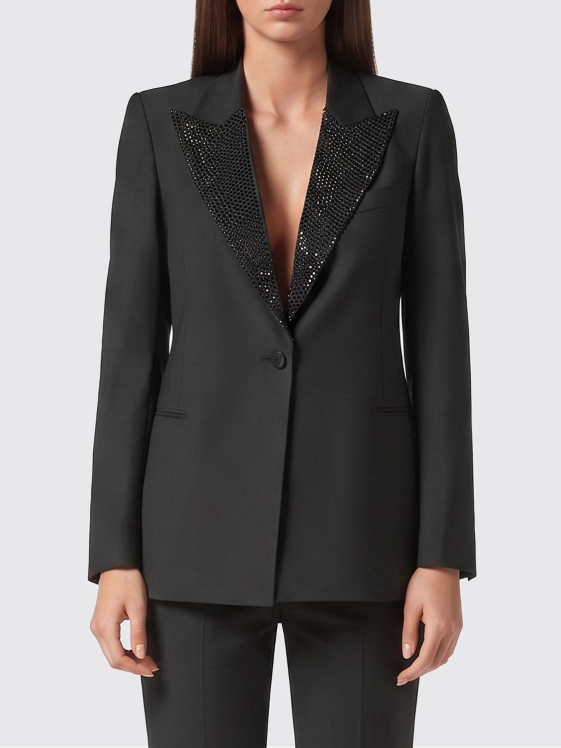PHILIPP PLEIN Blazer a monopetto di lana