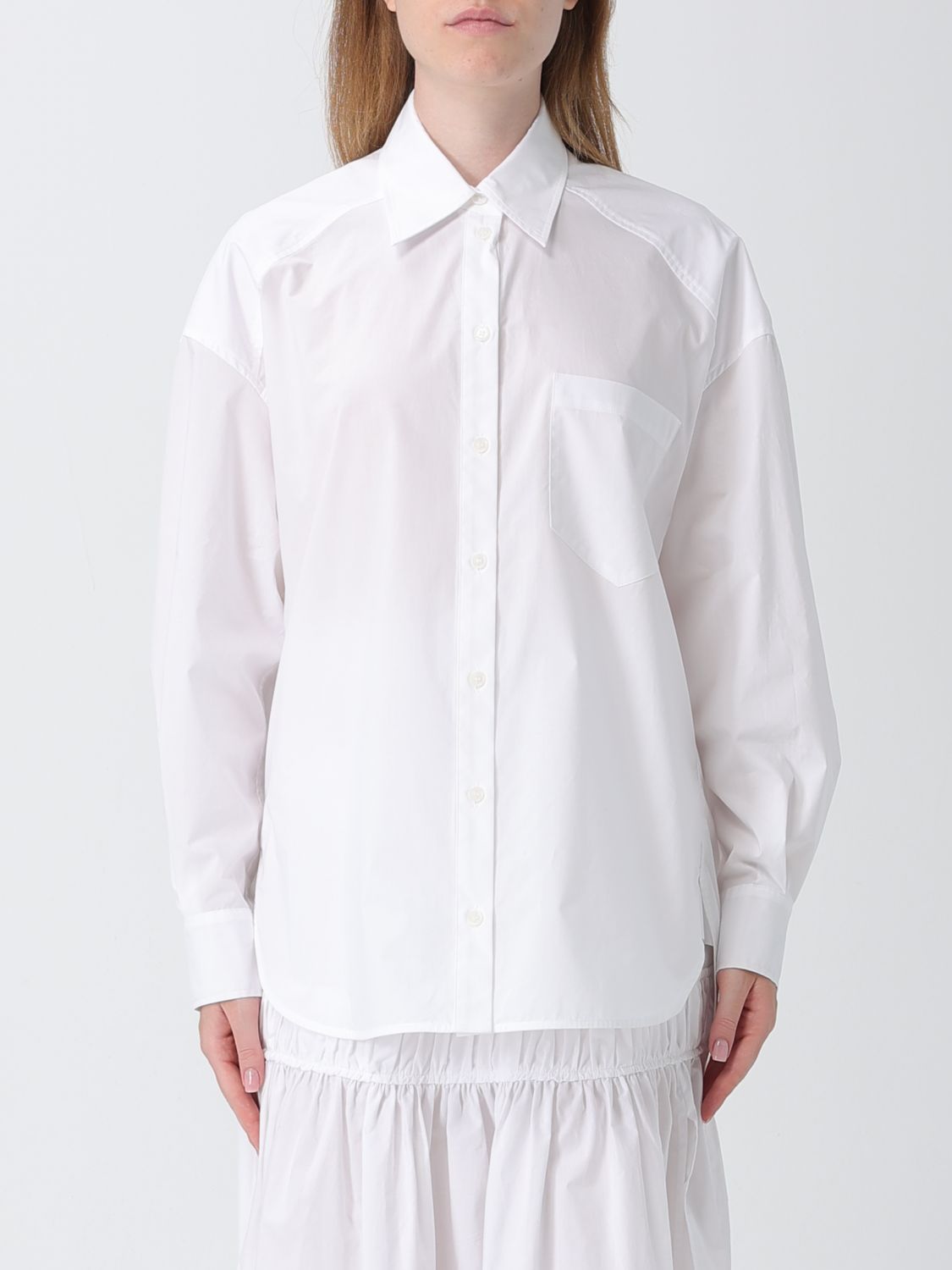 PATRIZIA PEPE Hemdbluse Damen Farbe Weiß