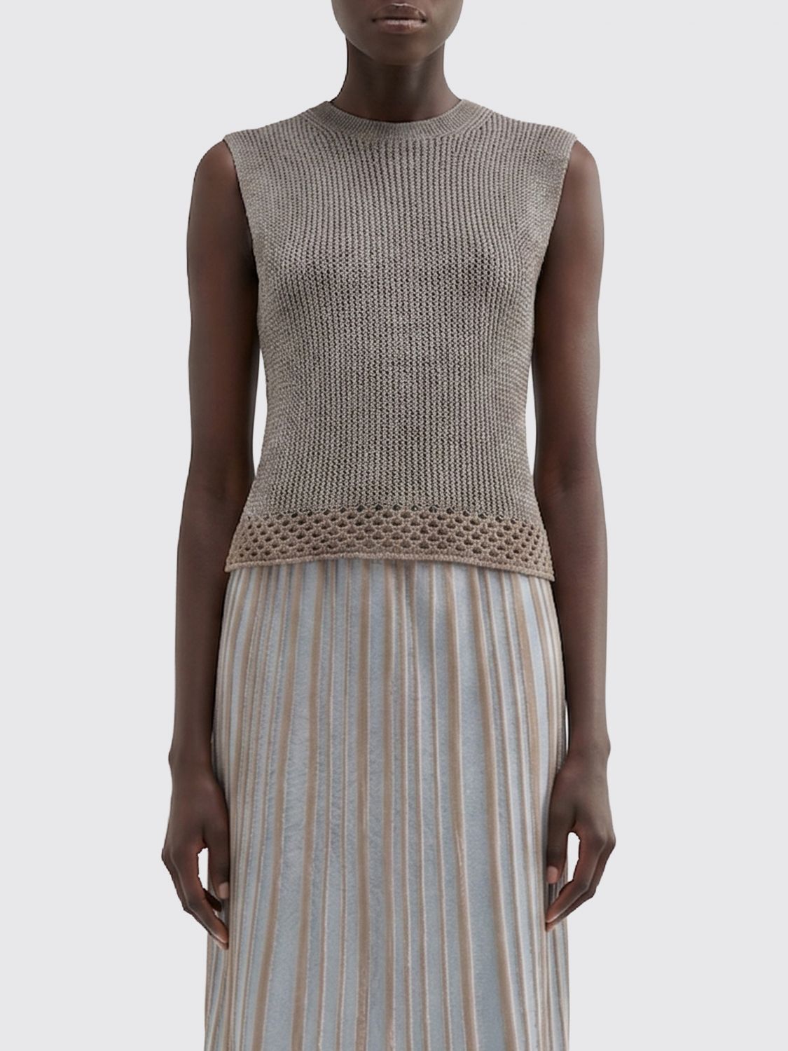 MACCAPANI GIULY Cotton and Viscose Top MACCAPANI GIULY Cotton and Viscose Top
