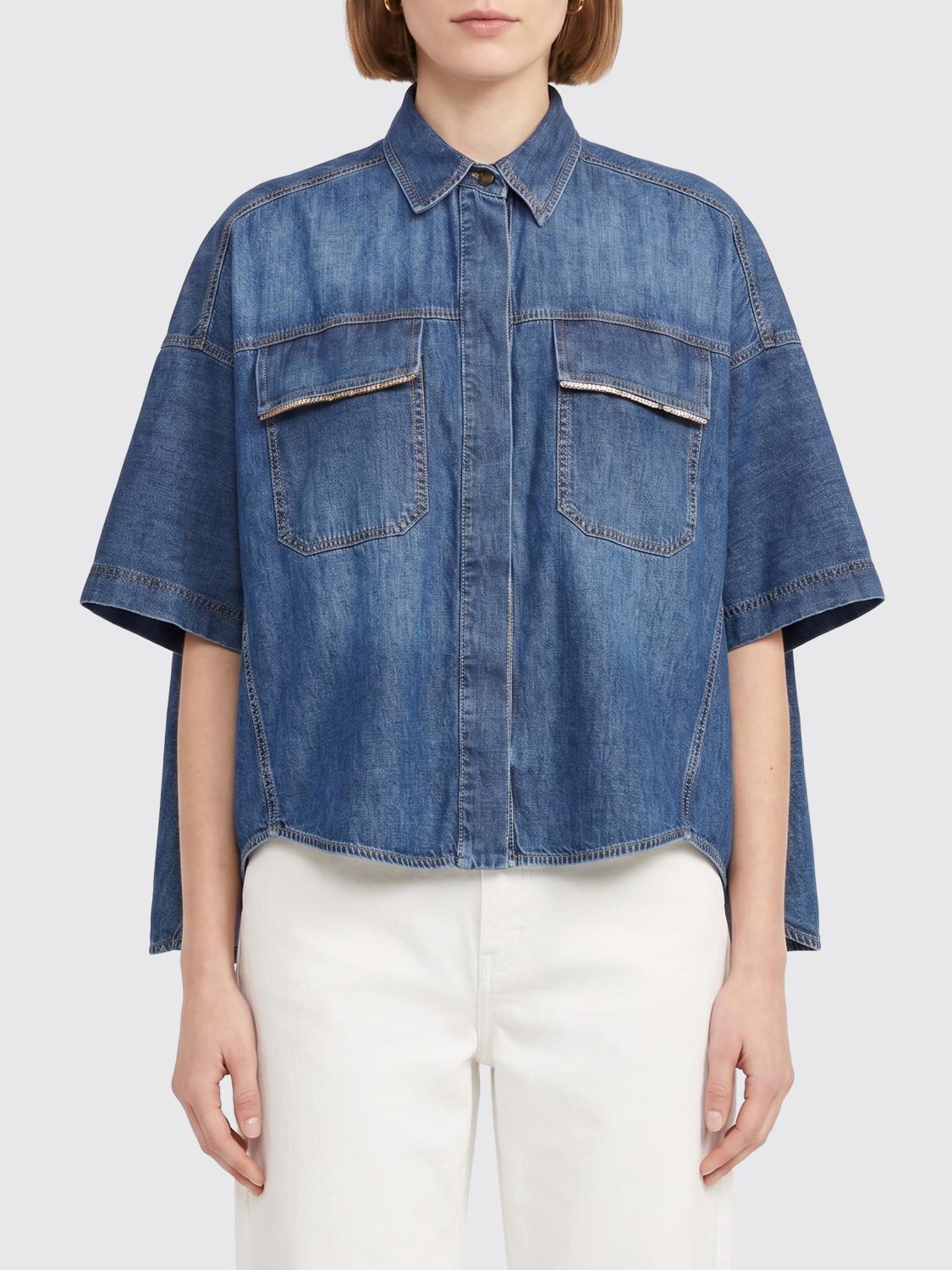 BRUNELLO CUCINELLI Shirt Woman color Blue