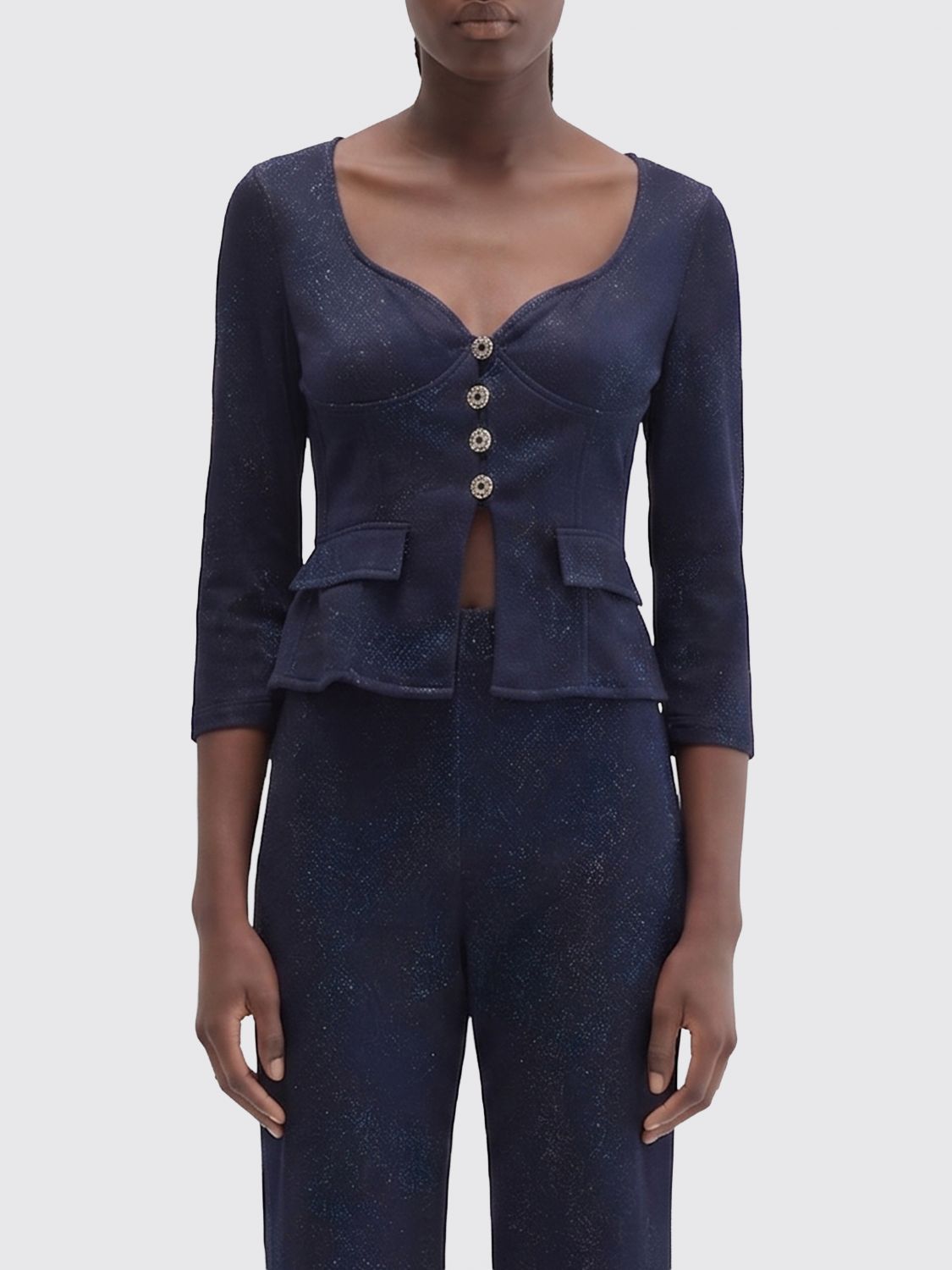 MACCAPANI Vinnie Top in Viscose and Cotton Blend MACCAPANI Vinnie Top in Viscose and Cotton Blend
