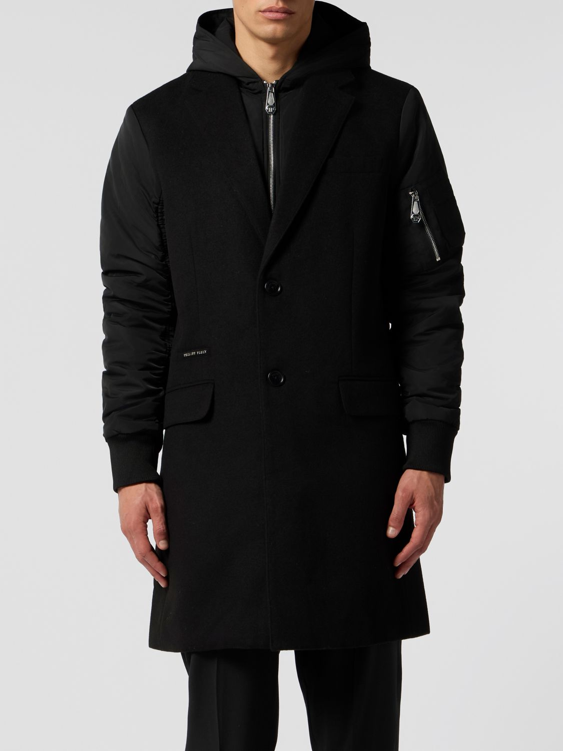 PHILIPP PLEIN Mantel Herren Farbe Schwarz