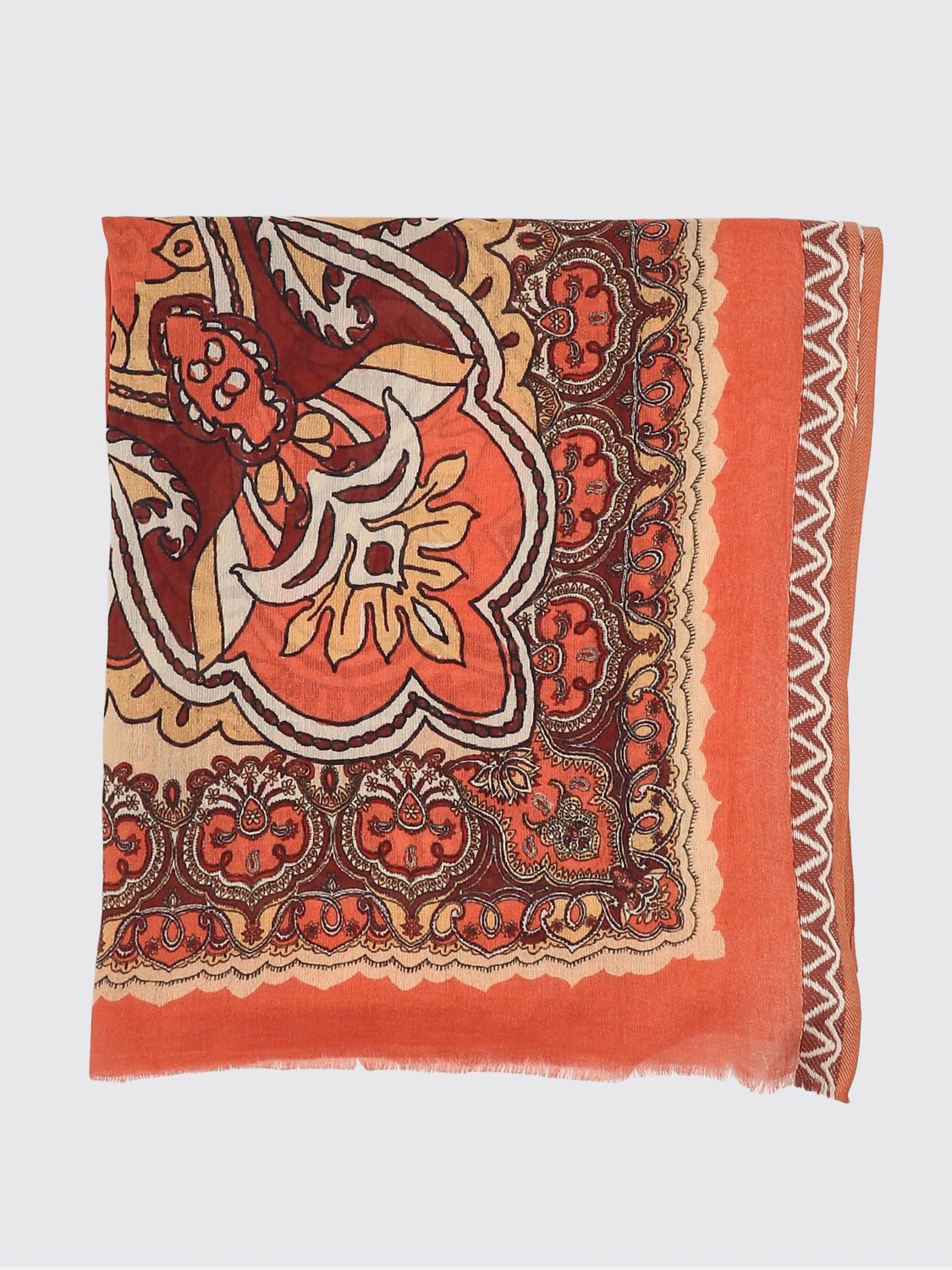 MALIPARMI Sciarpa in cotone stampa paisley