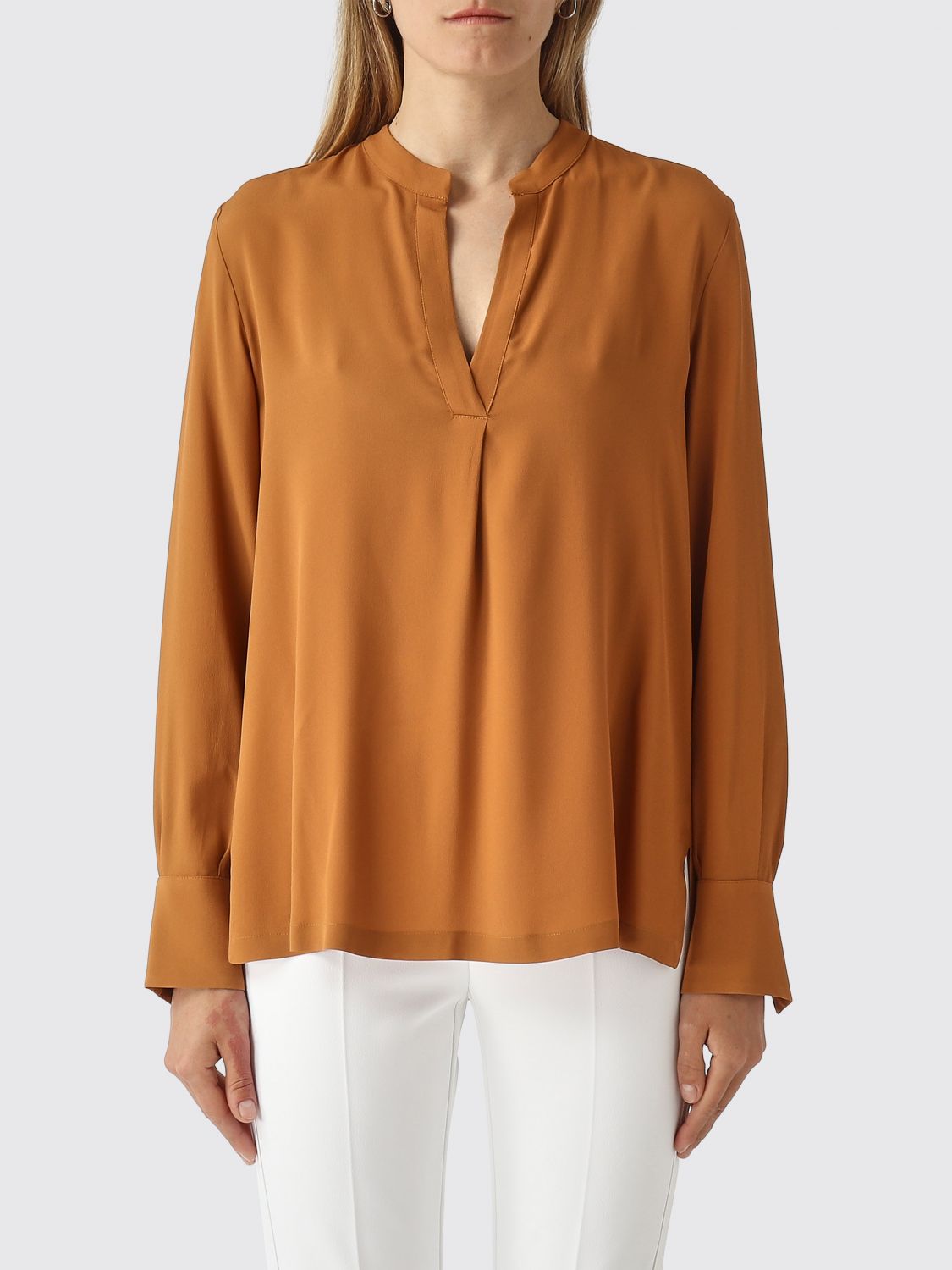 MALIPARMI Camicia classica in misto seta