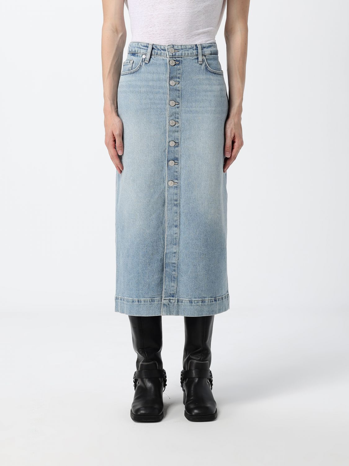 7 FOR ALL MANKIND Gonna midi in denim