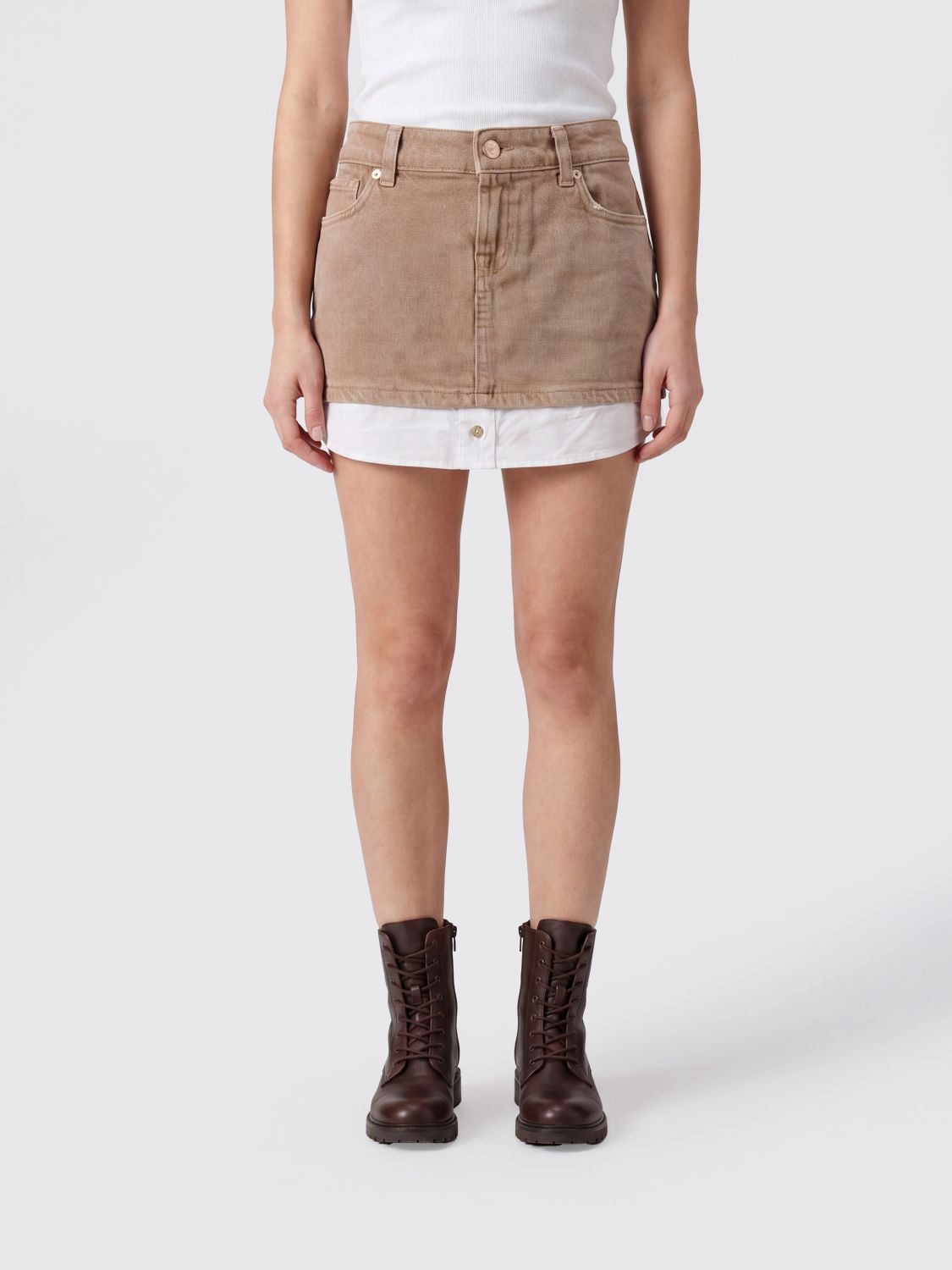 7 FOR ALL MANKIND Gonna Cherry mini in denim stretch