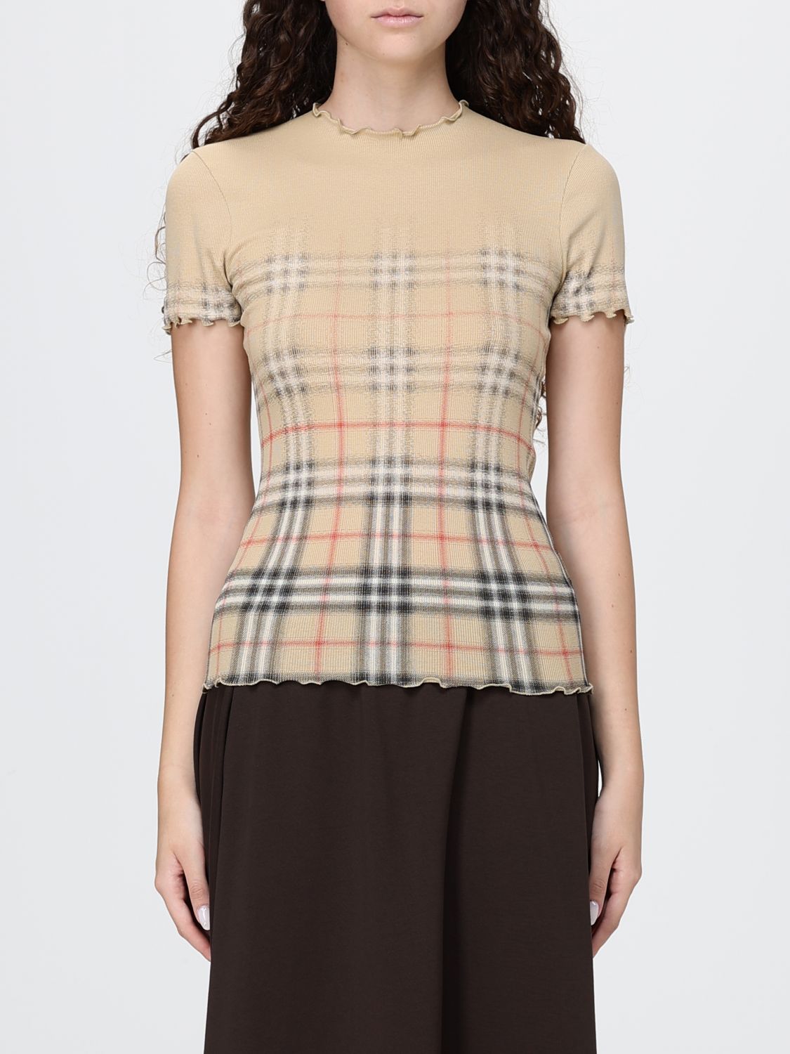BURBERRY T-Shirts Donna colore Beige