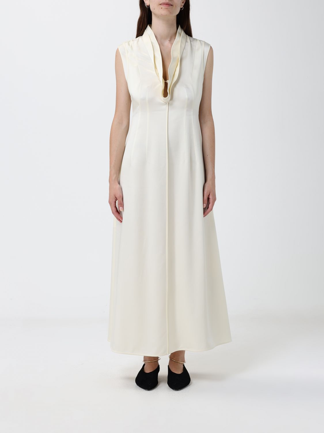 JIL SANDER Dress Woman color Ivory