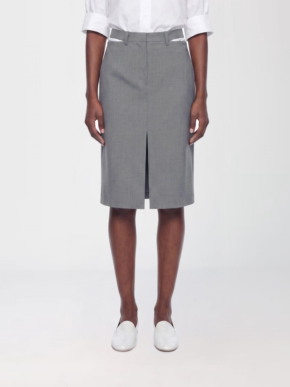 Jil Sander JIL SANDER Virgin Wool Midi Skirt　JIL SANDER バージンウール ミディスカート
