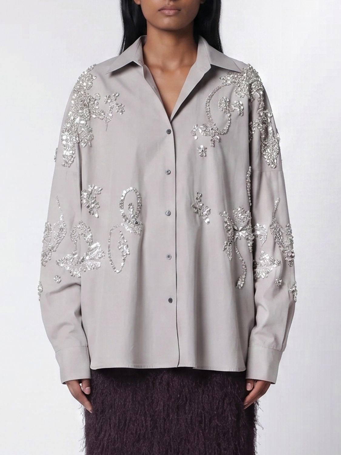DRIES VAN NOTEN Shirt Woman color Grey