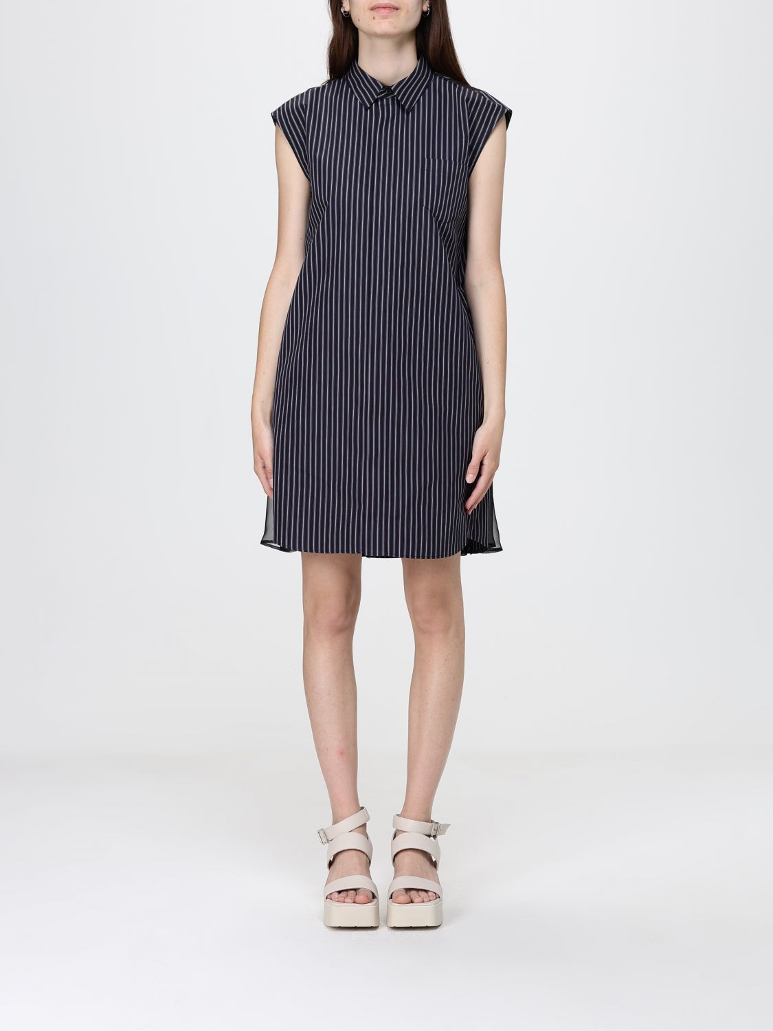 SACAI Dress Woman color Navy