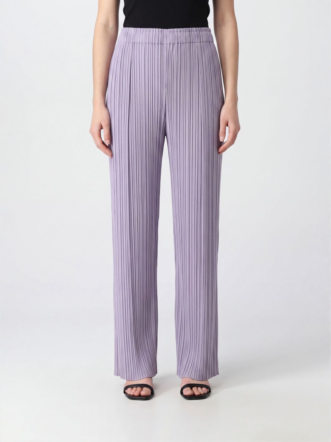 PLEATS PLEASE ISSEY MIYAKE Pantaloni plissettati in crêpe