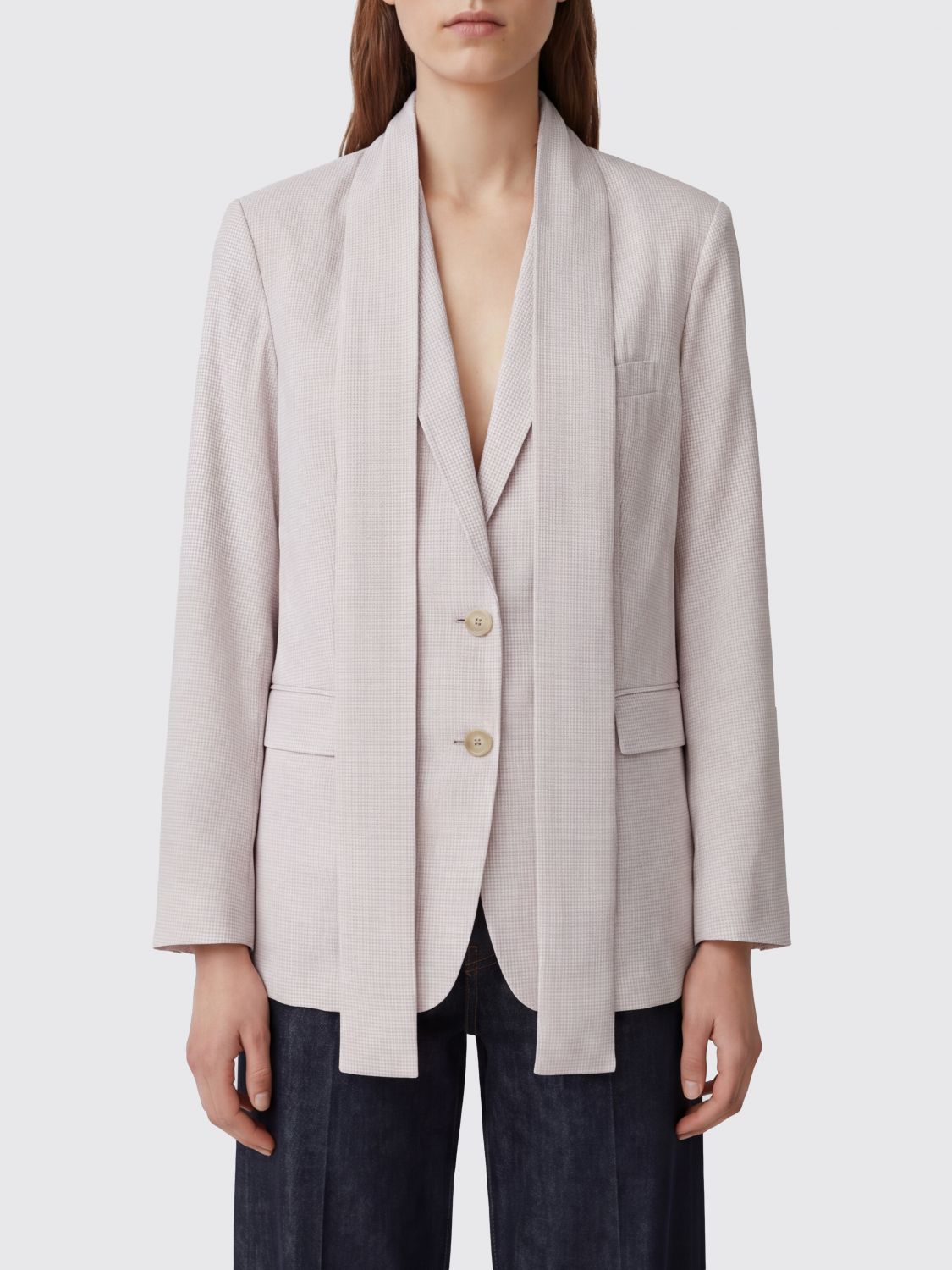 Acne Studios ACNE STUDIOS Jacket Woman color Beige　ACNE STUDIOS ジャケット ウーマン カラー ベージュ