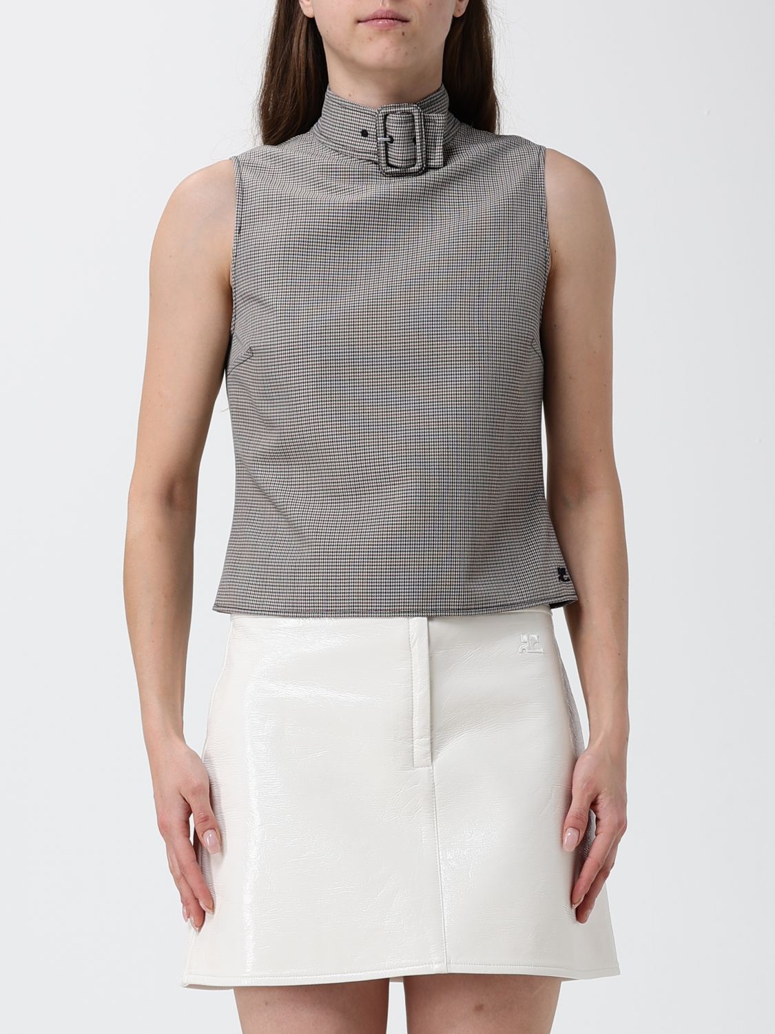 COURRÈGES Top Donna colore Beige