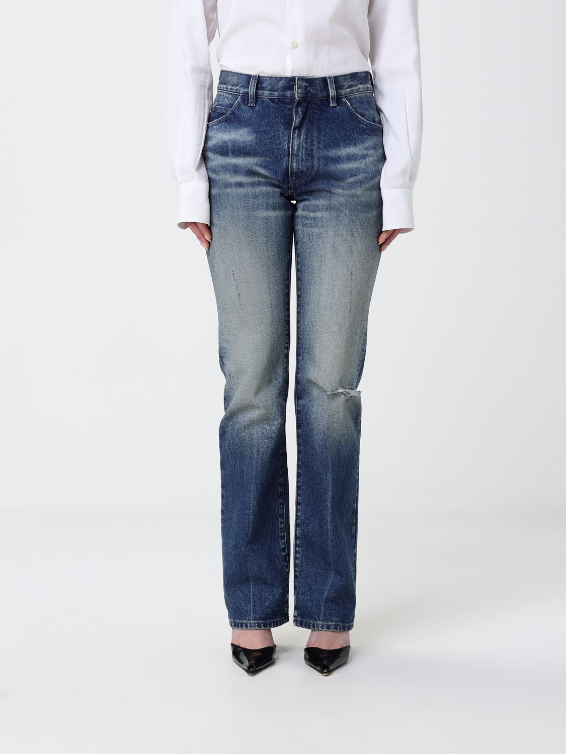 MM6 MAISON MARGIELA Jeans Woman color Blue