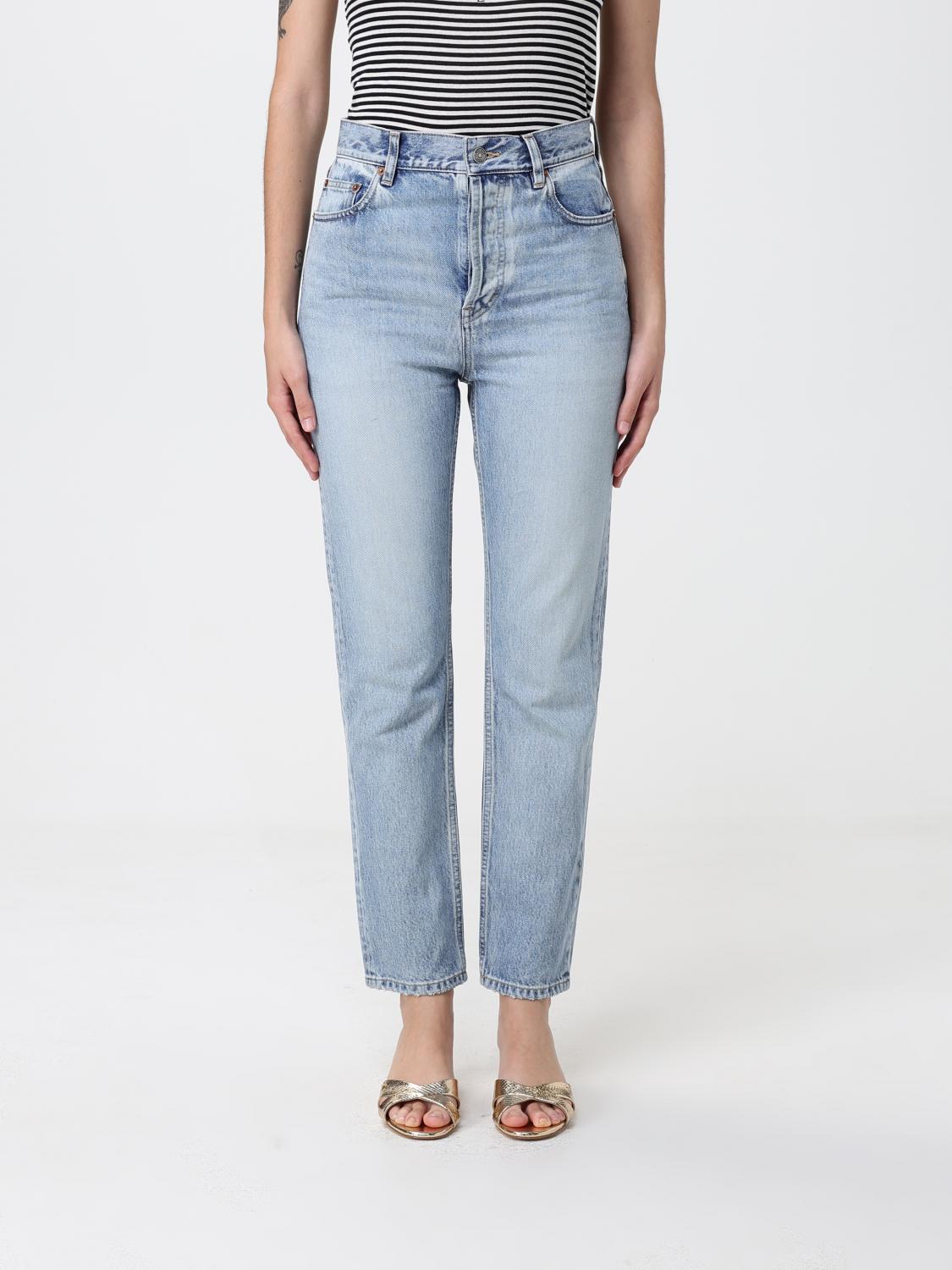 SAINT LAURENT Jeans cropped in denim