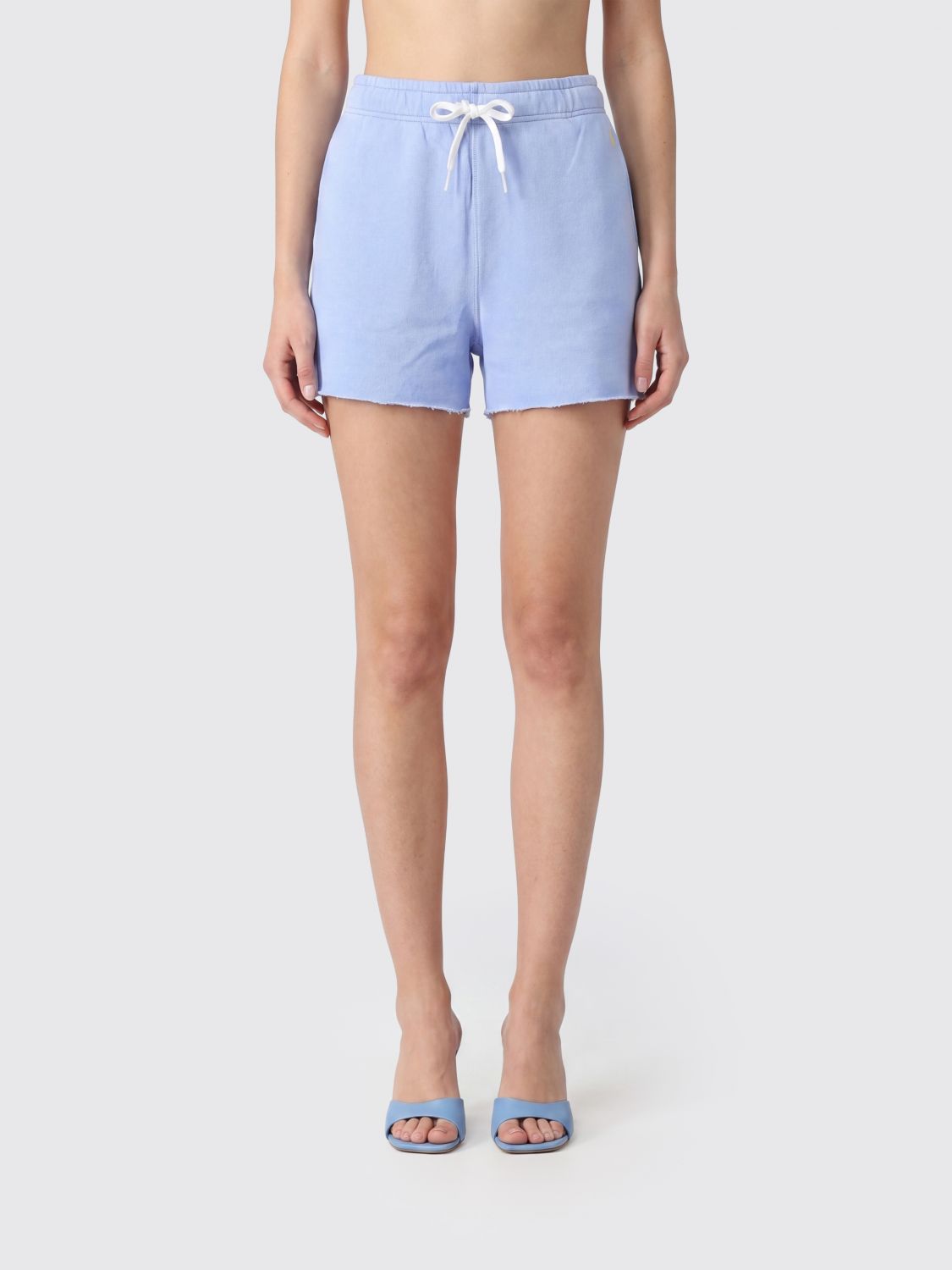 POLO RALPH LAUREN Shorts Woman color Gnawed Blue