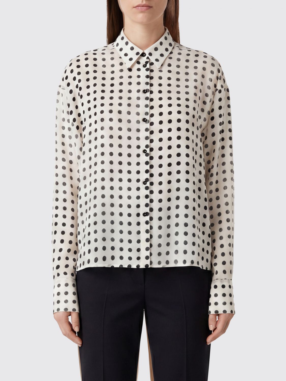 ERMANNO SCERVINO Camicia in seta a pois