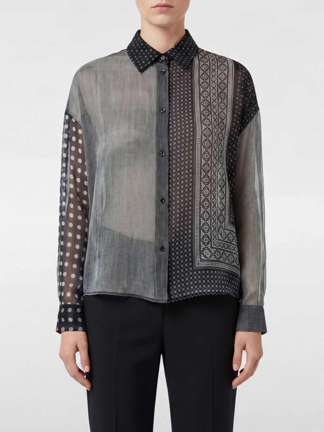 ERMANNO SCERVINO Camicia in seta con stampa