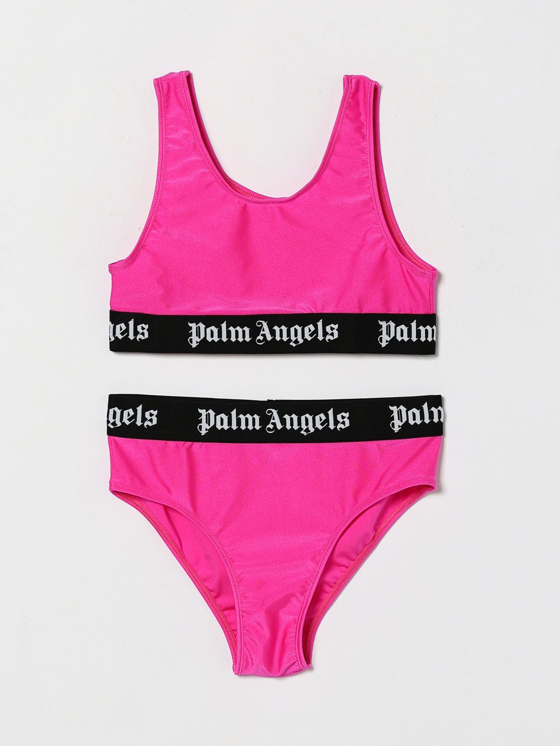 PALM ANGELS Swimsuit Kids color Fuchsia