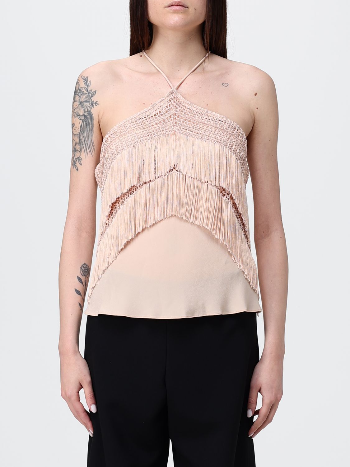 THE ANDAMANE Top in misto seta