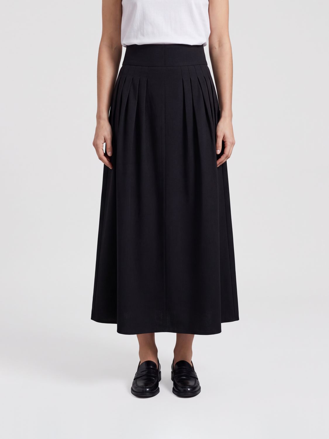 Studio Nicholson Cotton Skirt With Pleats In Animal Print