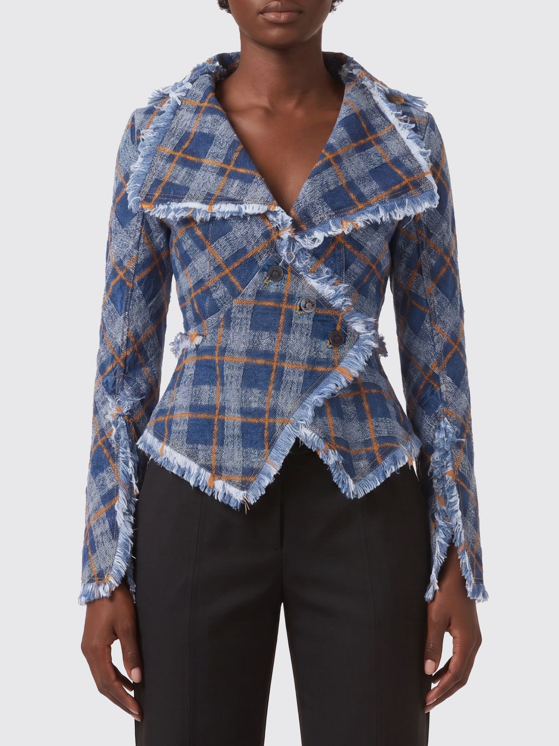 VIVIENNE WESTWOOD Jacket Woman color Blue