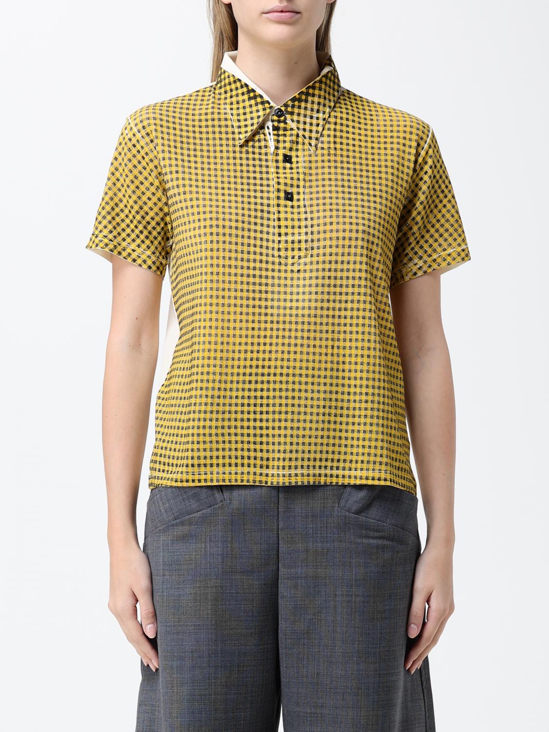 MAISON MARGIELA Polo Shirt Woman color Yellow