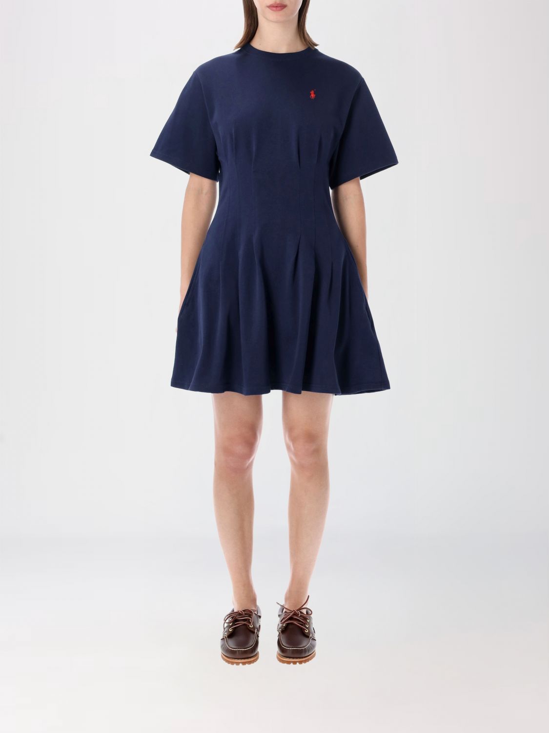 POLO RALPH LAUREN Dress Woman color Gnawed Blue