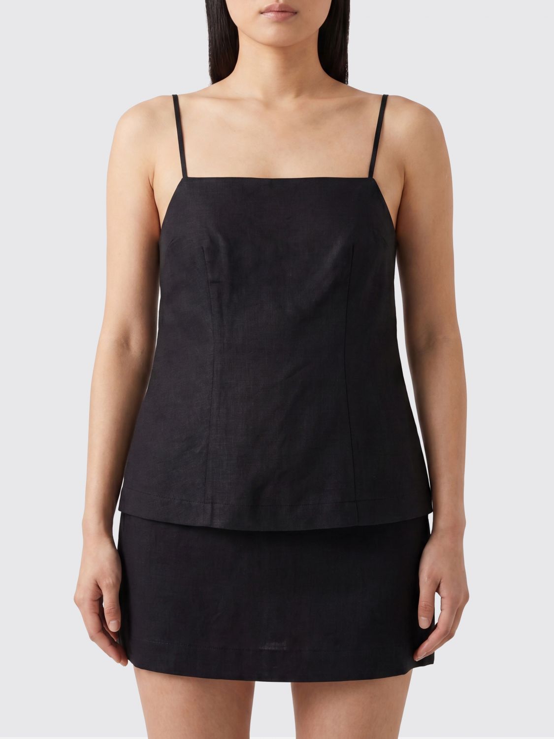 SEMICOUTURE Top di lino