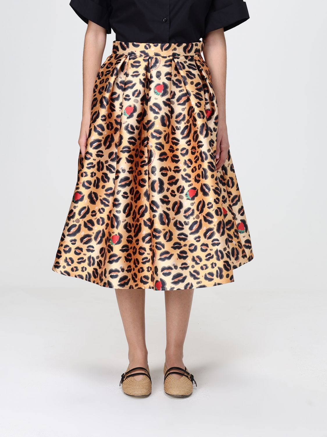 ALESSANDRO ENRIQUEZ Printed Full Skirt