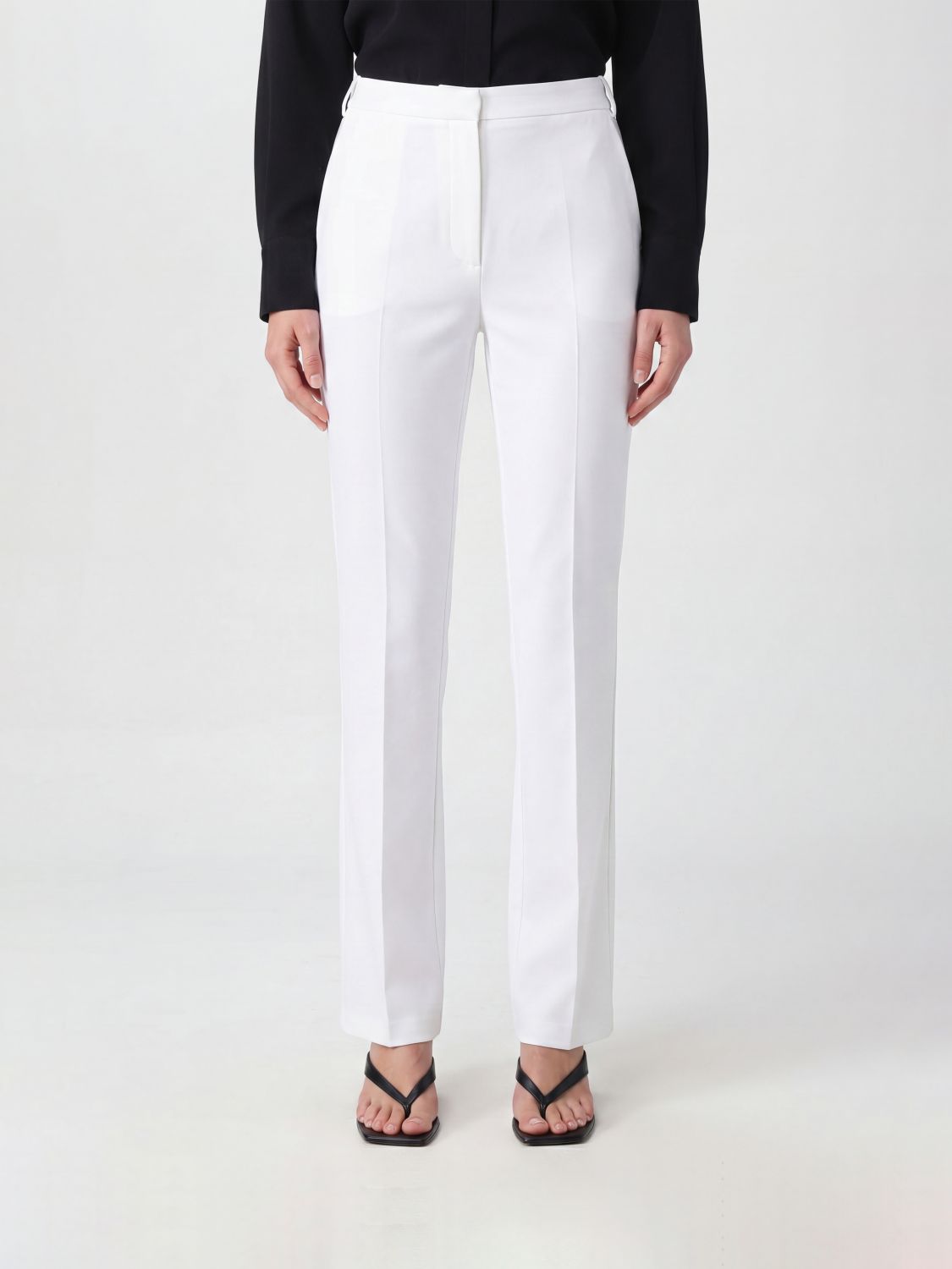 PATRIZIA PEPE Pantaloni slim fit in crêpe