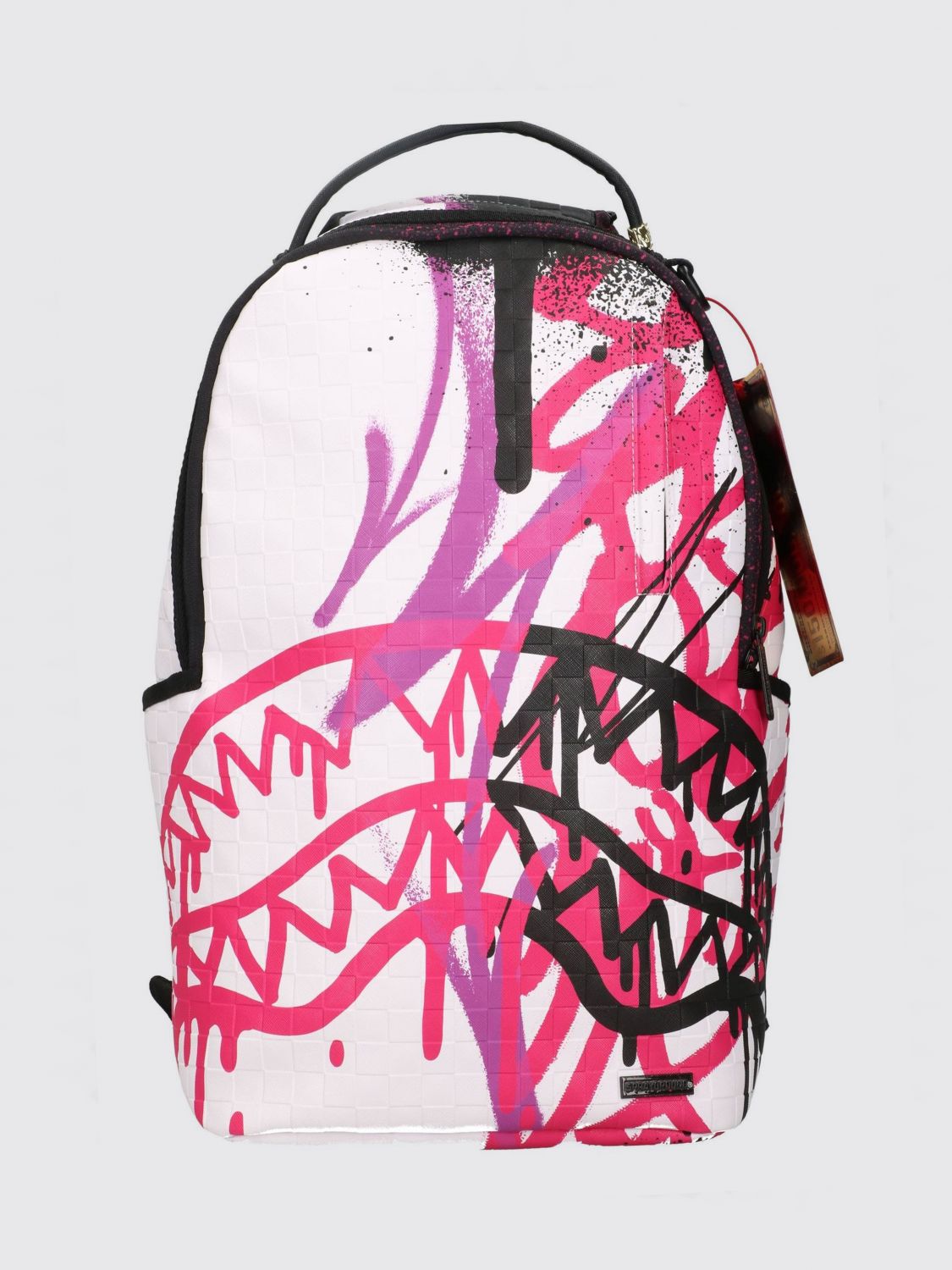 SPRAYGROUND Zaino in cotone spalmato saffiano stampato