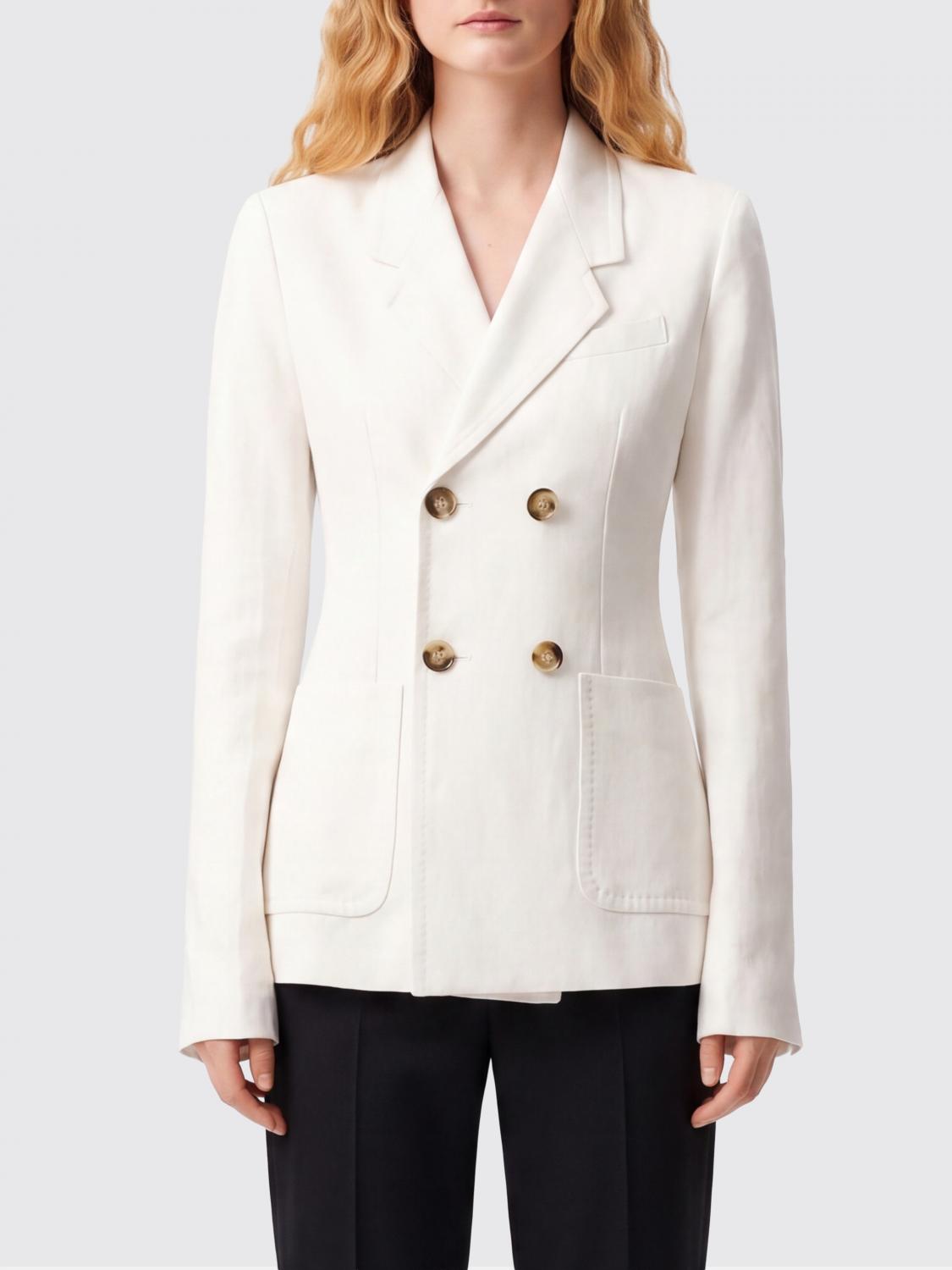 AMI Paris AMI PARIS Jacket Woman color White　AMI PARIS ジャケット ウーマン カラー ホワイト