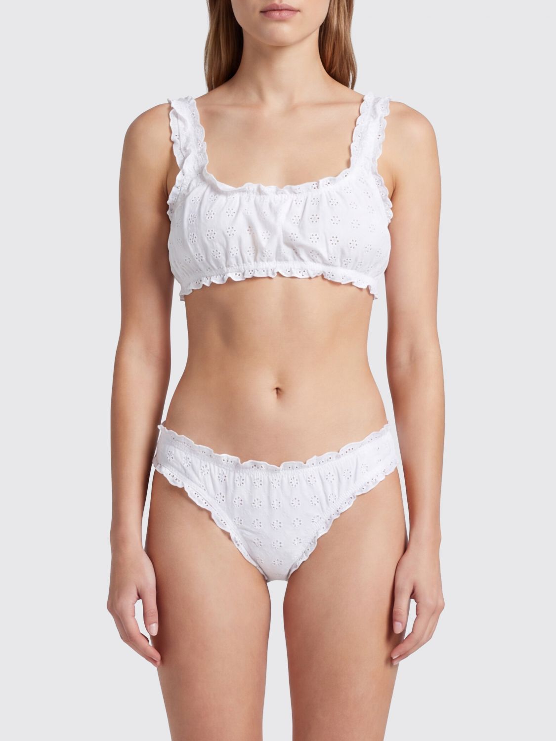 Polo Ralph Lauren Stretch Nylon Bandeau Swimsuit · S