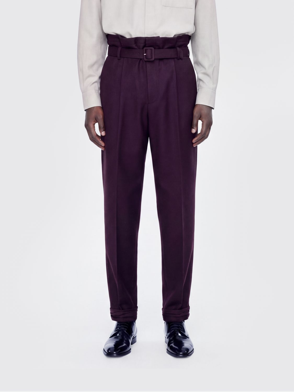 SAINT LAURENT Pantaloni sartoriali in lana