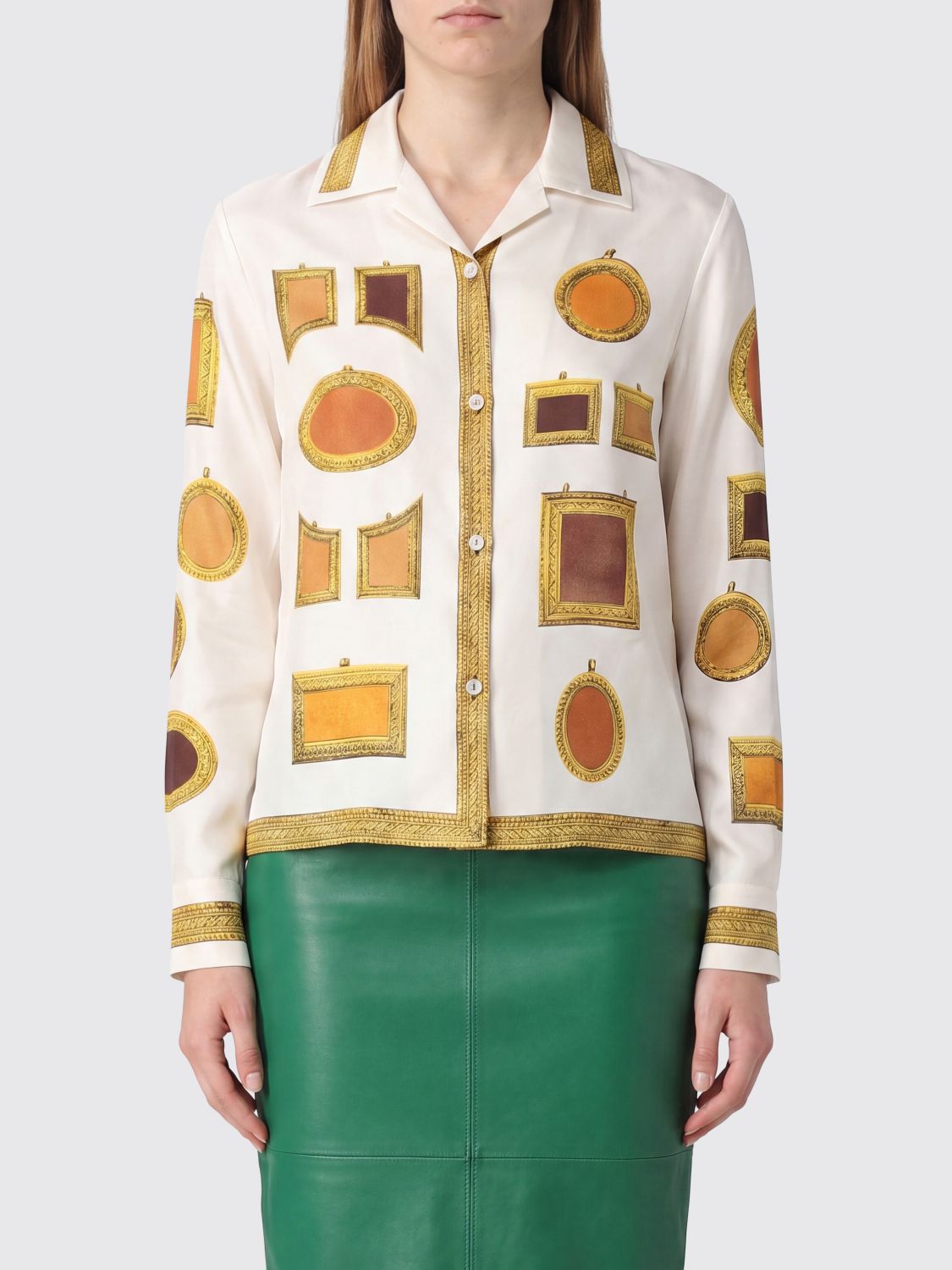 VERSACE Shirt Woman color Multicolor