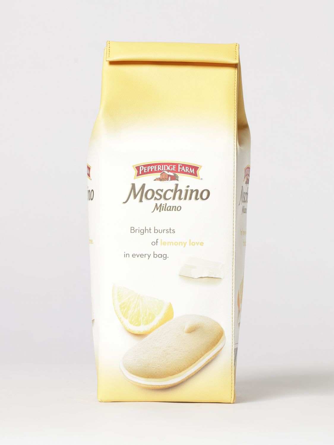 MOSCHINO COUTURE Pouch Pepperidge Farm x in pelle stampata