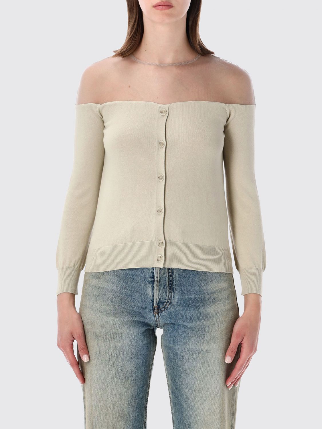 MM6 MAISON MARGIELA Sweater Woman color Beige