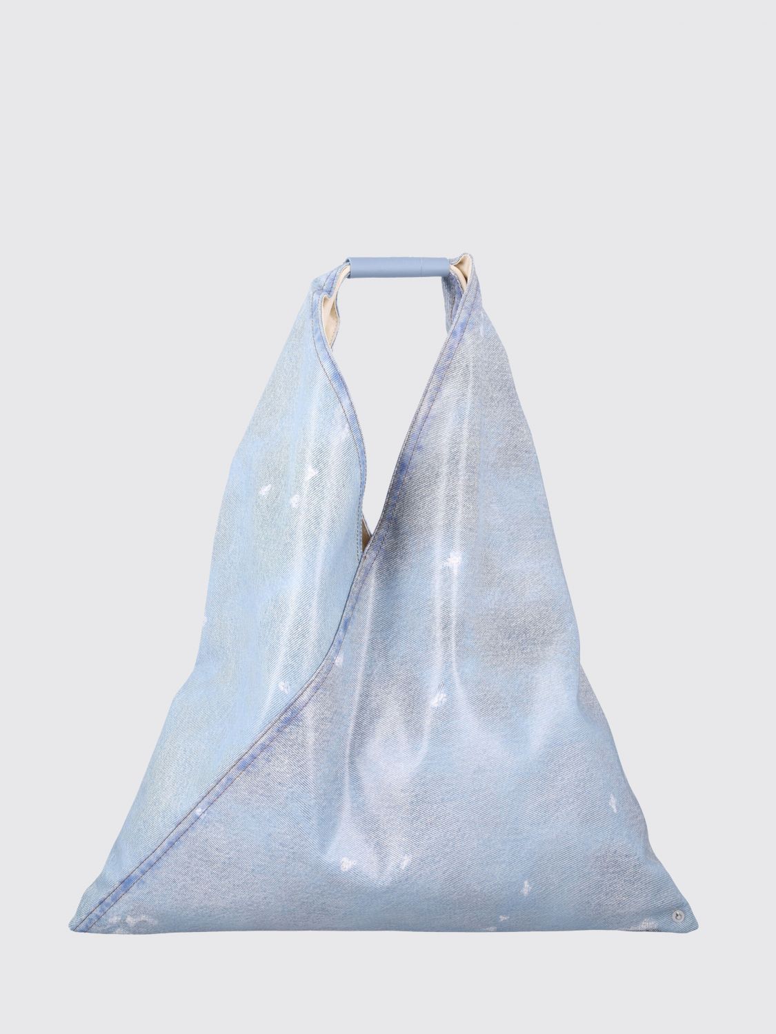 MM6 MAISON MARGIELA Japanese Denim Print Leather Bag　MM6 MAISON MARGIELA 日本製デニムプリントレザーバッグ MM6