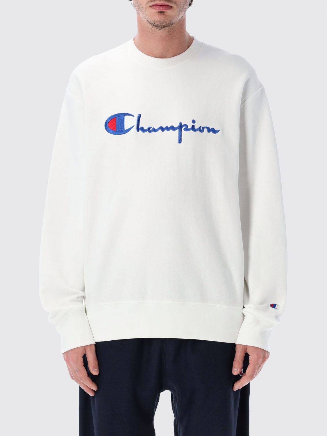 CHAMPION Felpa Uomo colore Bianco