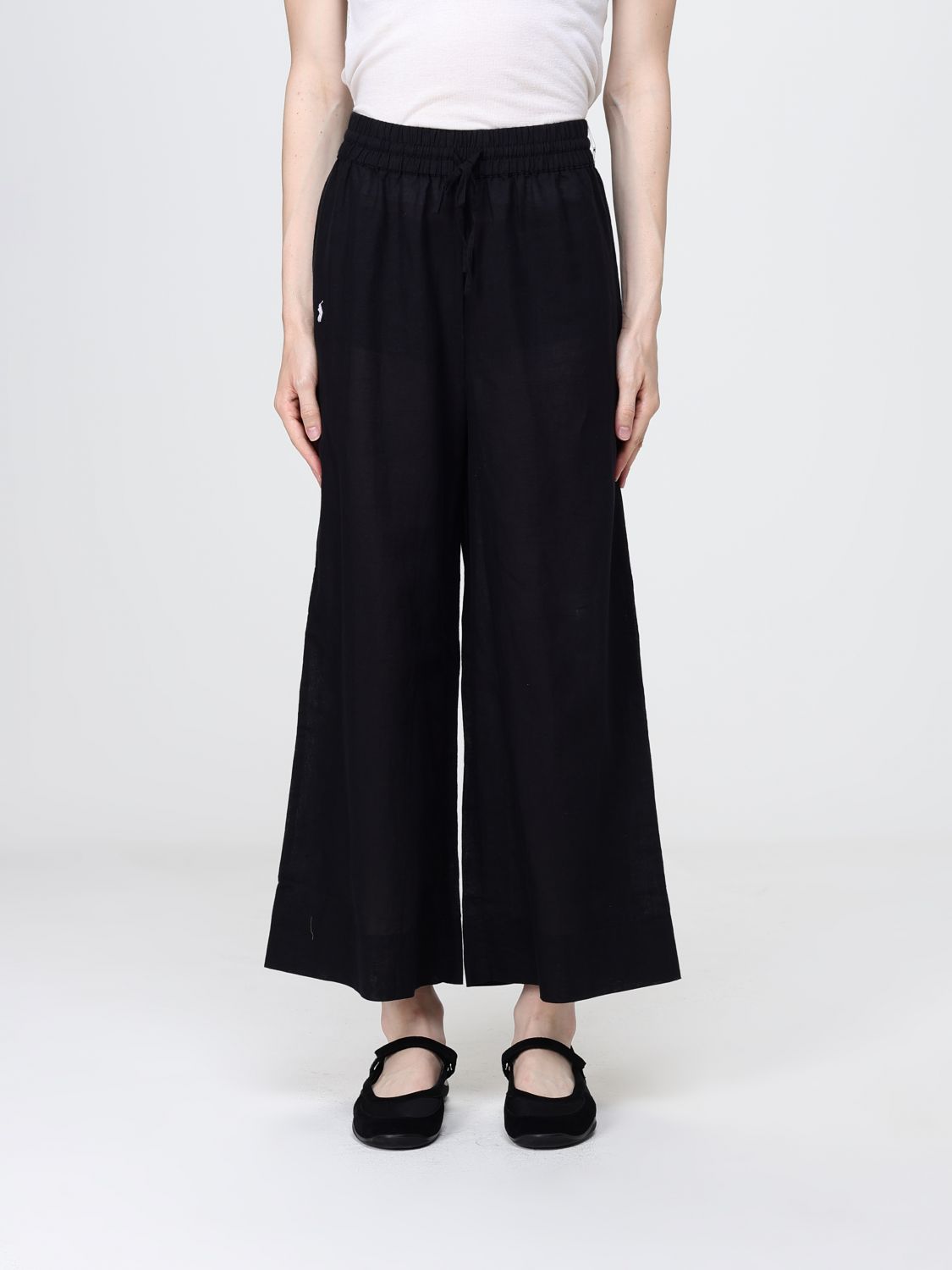 POLO RALPH LAUREN Pants Woman color Black