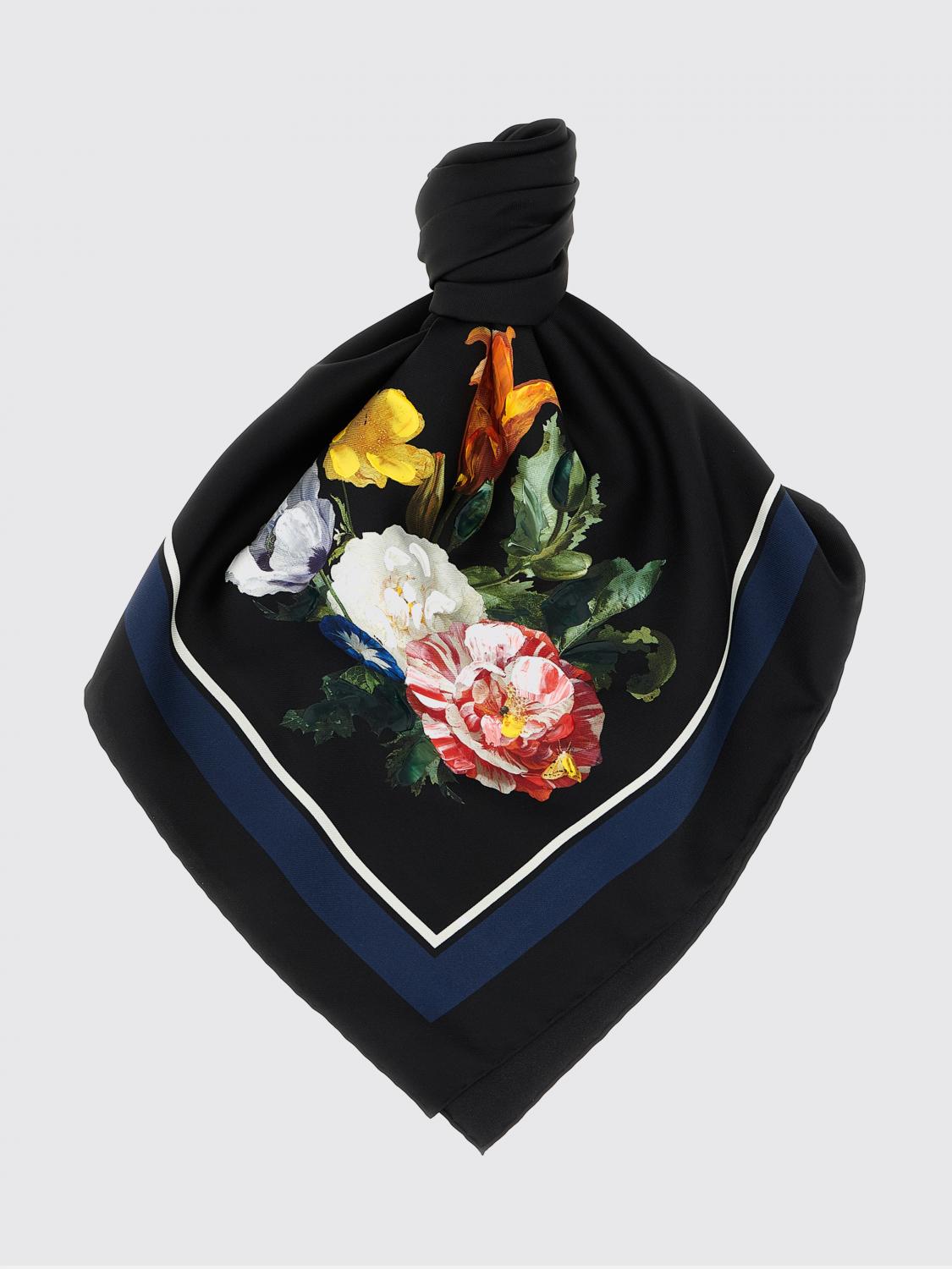 Maison Margiela MAISON MARGIELA Silk Scarf with Floral Print　MAISON MARGIELA フラワープリント シルクスカーフ