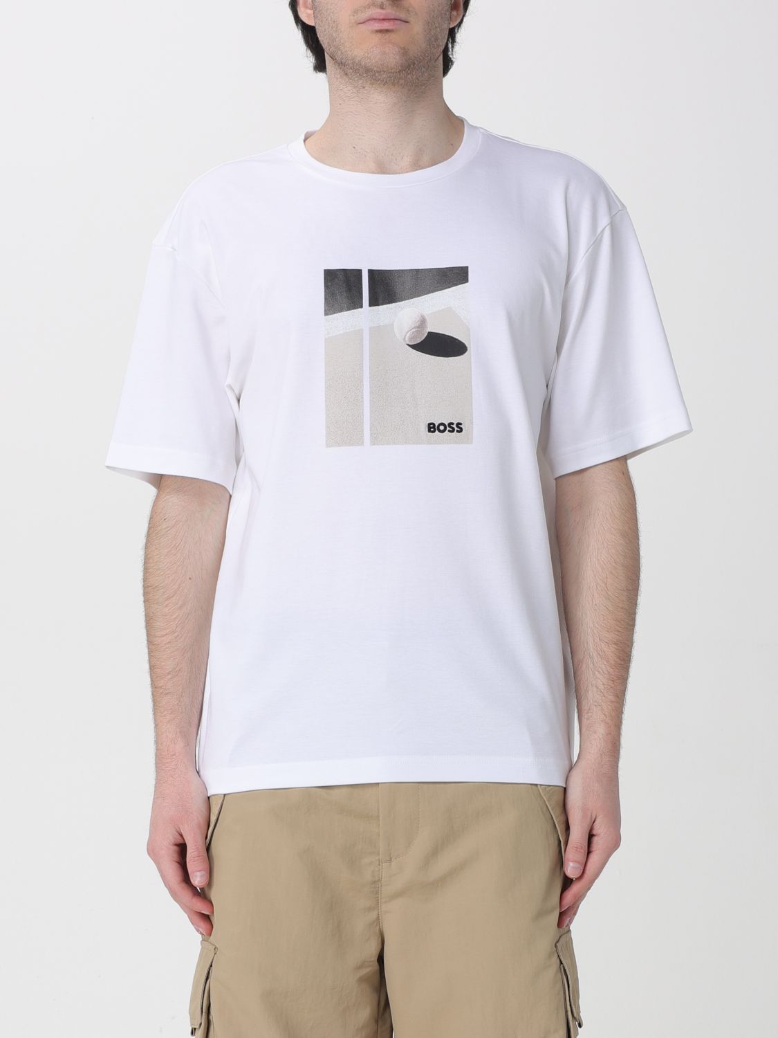 BOSS Bedrucktes Baumwoll-T-Shirt