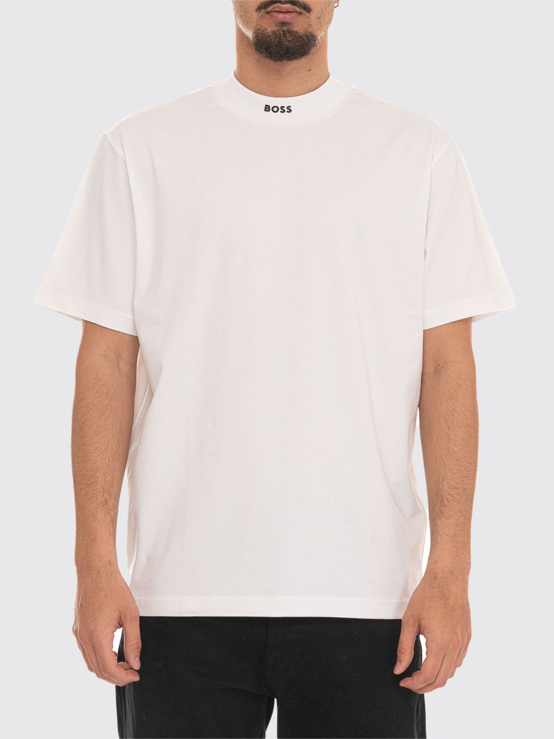 BOSS Basic Baumwoll-T-Shirt mit Mini-Logo