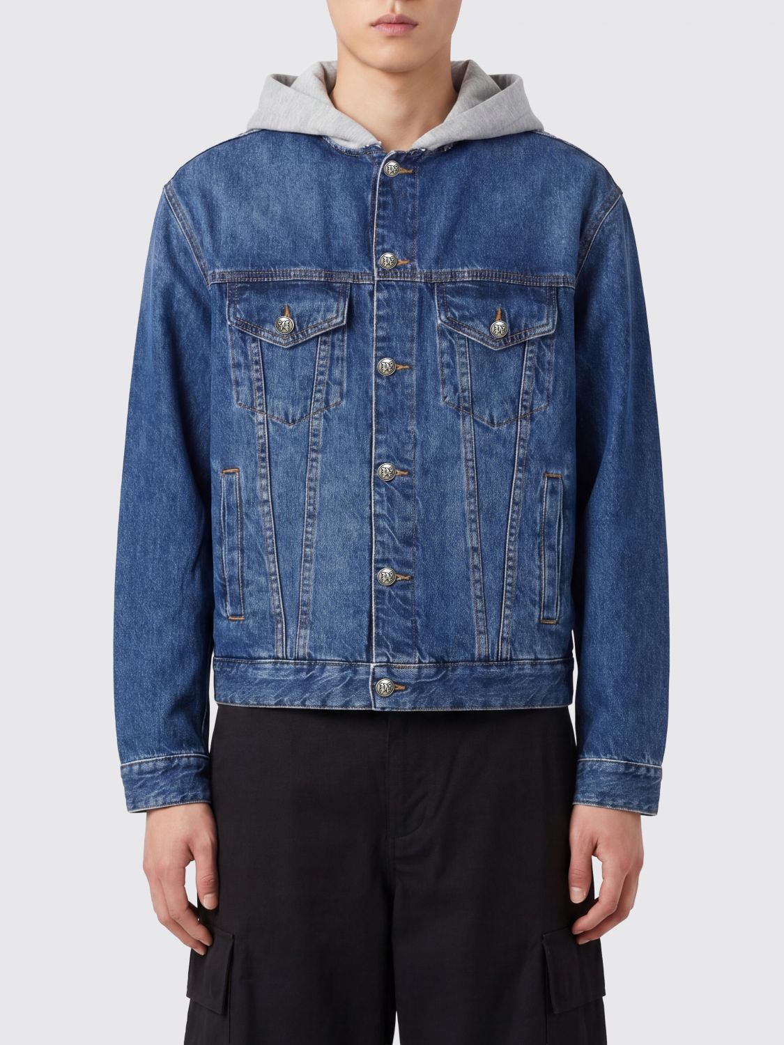 PALM ANGELS Jacket Men color Denim