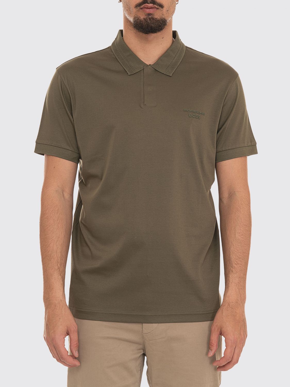 BOSS Polo Uomo colore Militare