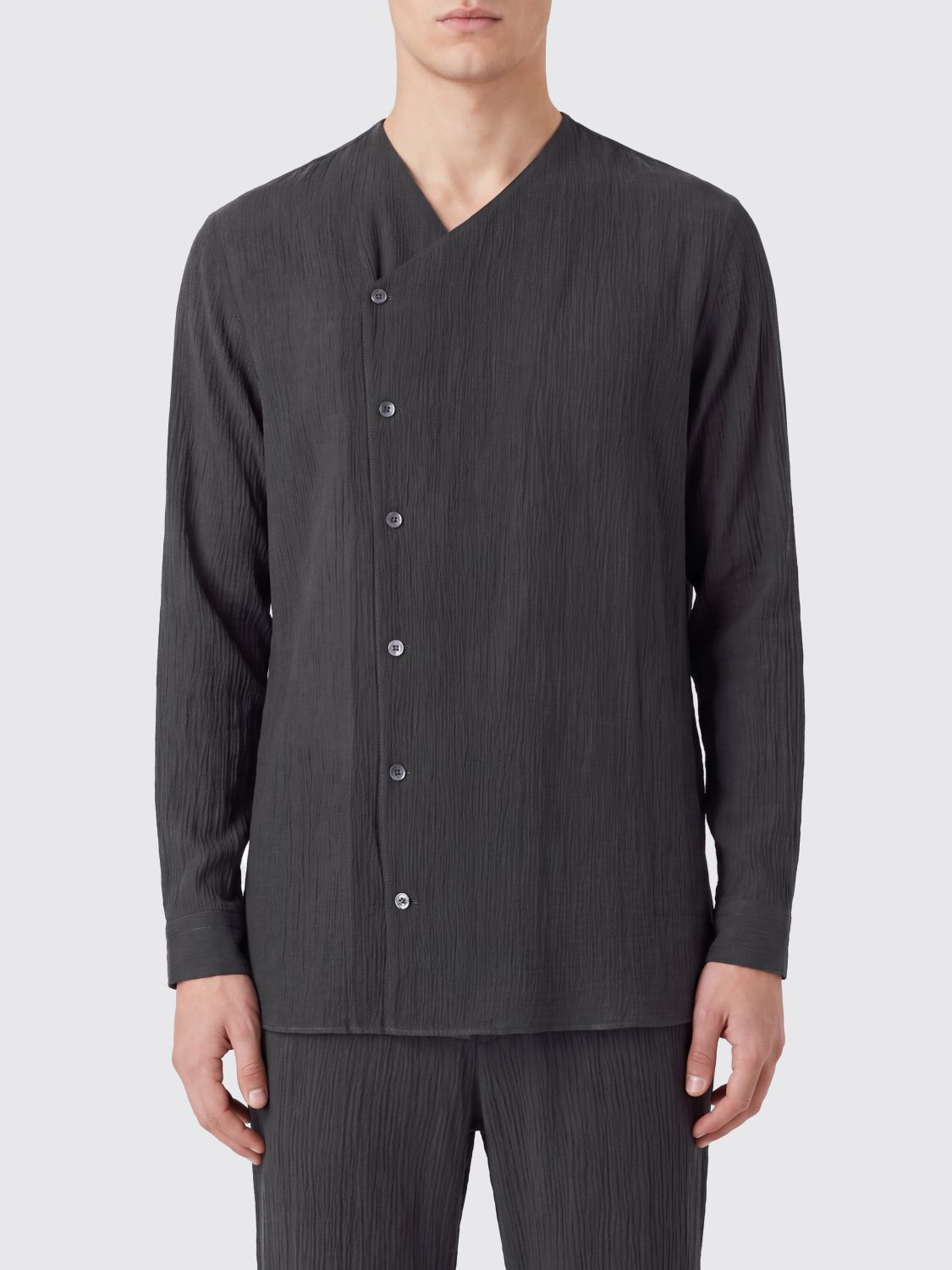 EMPORIO ARMANI Camicia in viscosa stretch