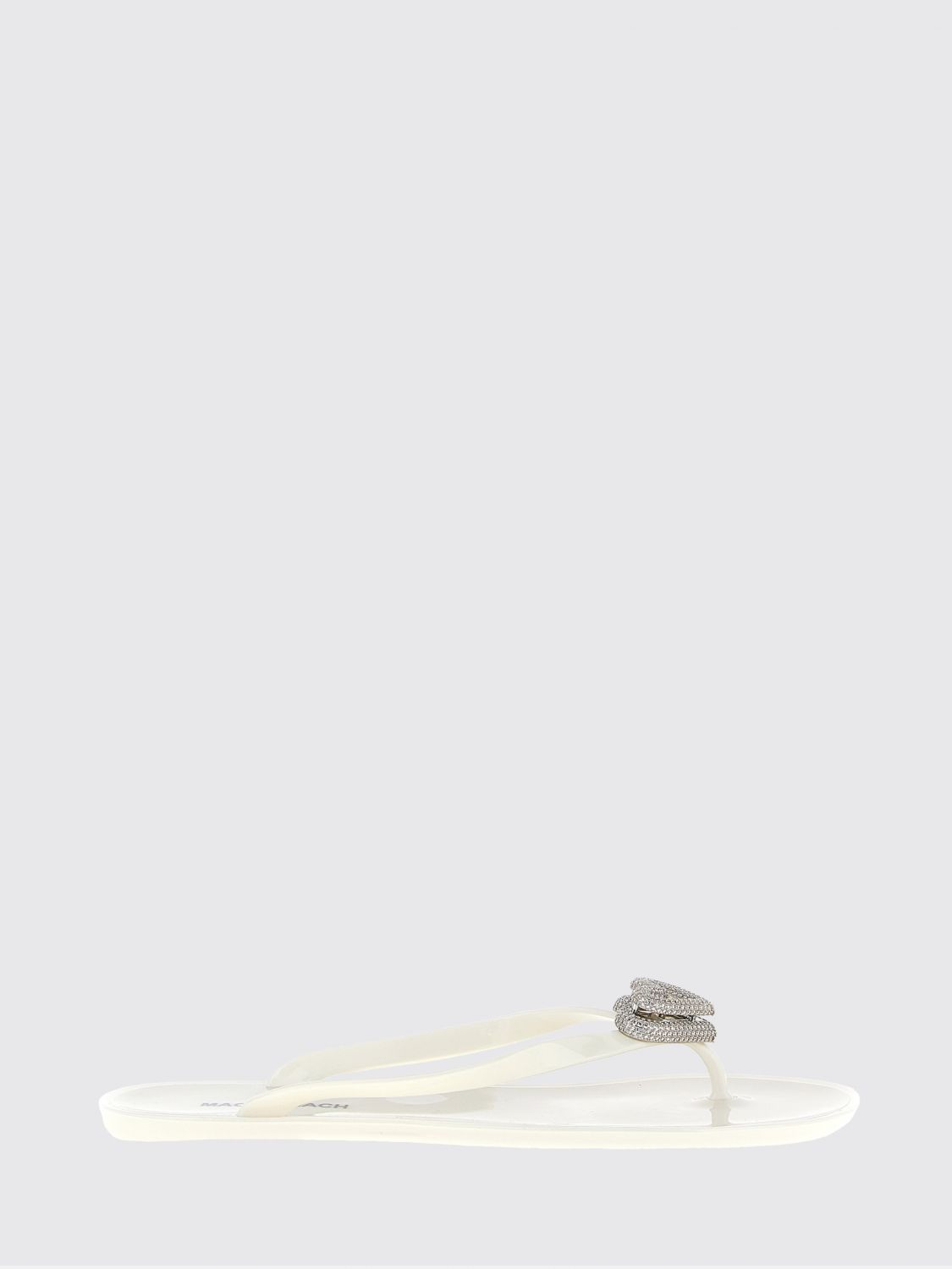 MACH & MACH PVC-Flip-Flops mit Strassherzen